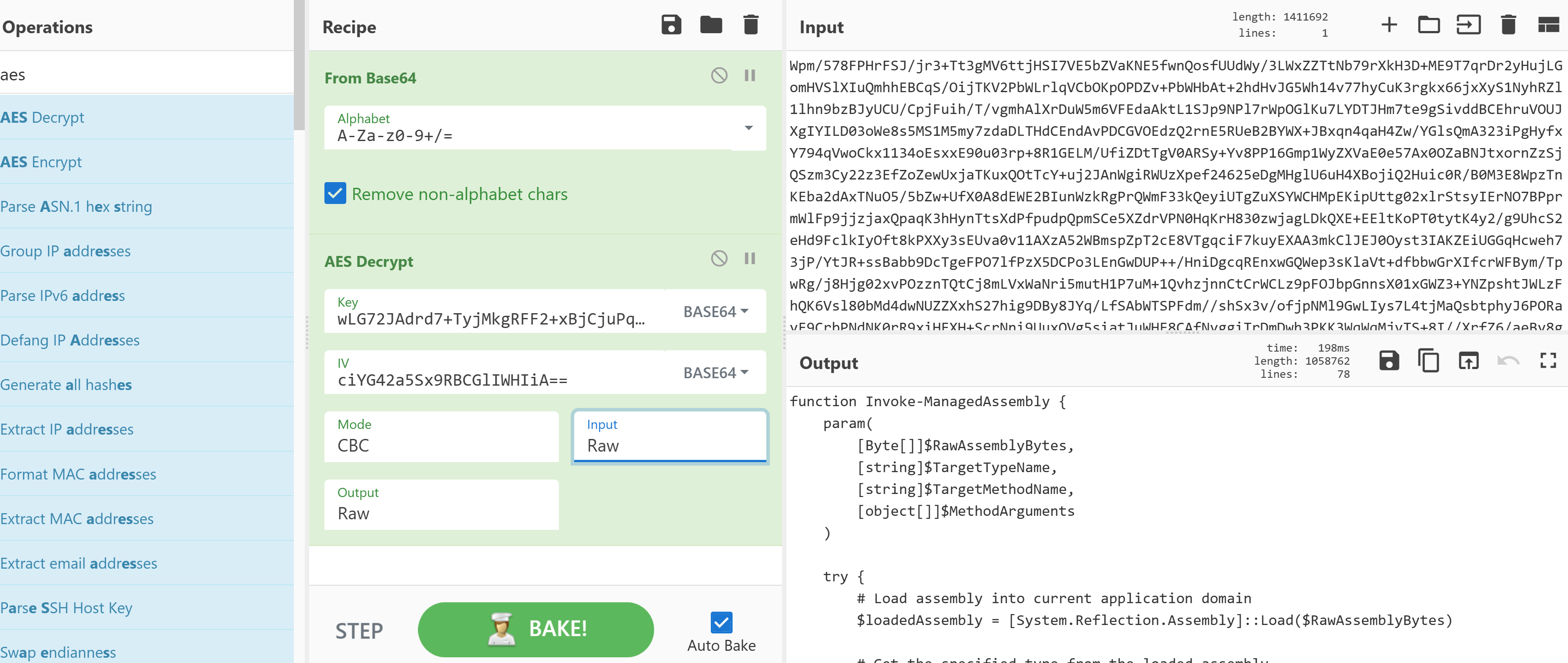Decrypted PowerShell