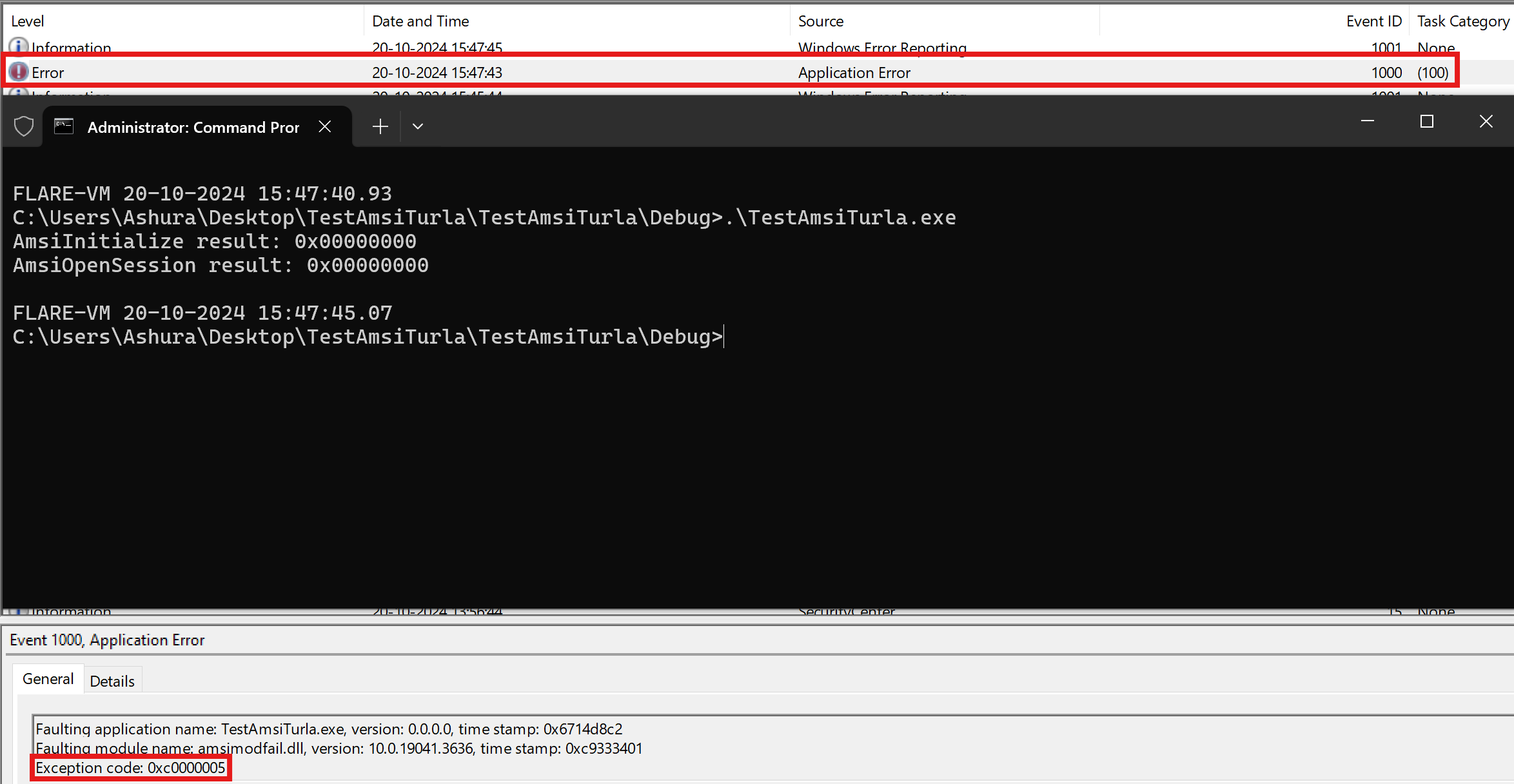 Faulty `AmsiScanBuffer` Patch in 32-bit Processes