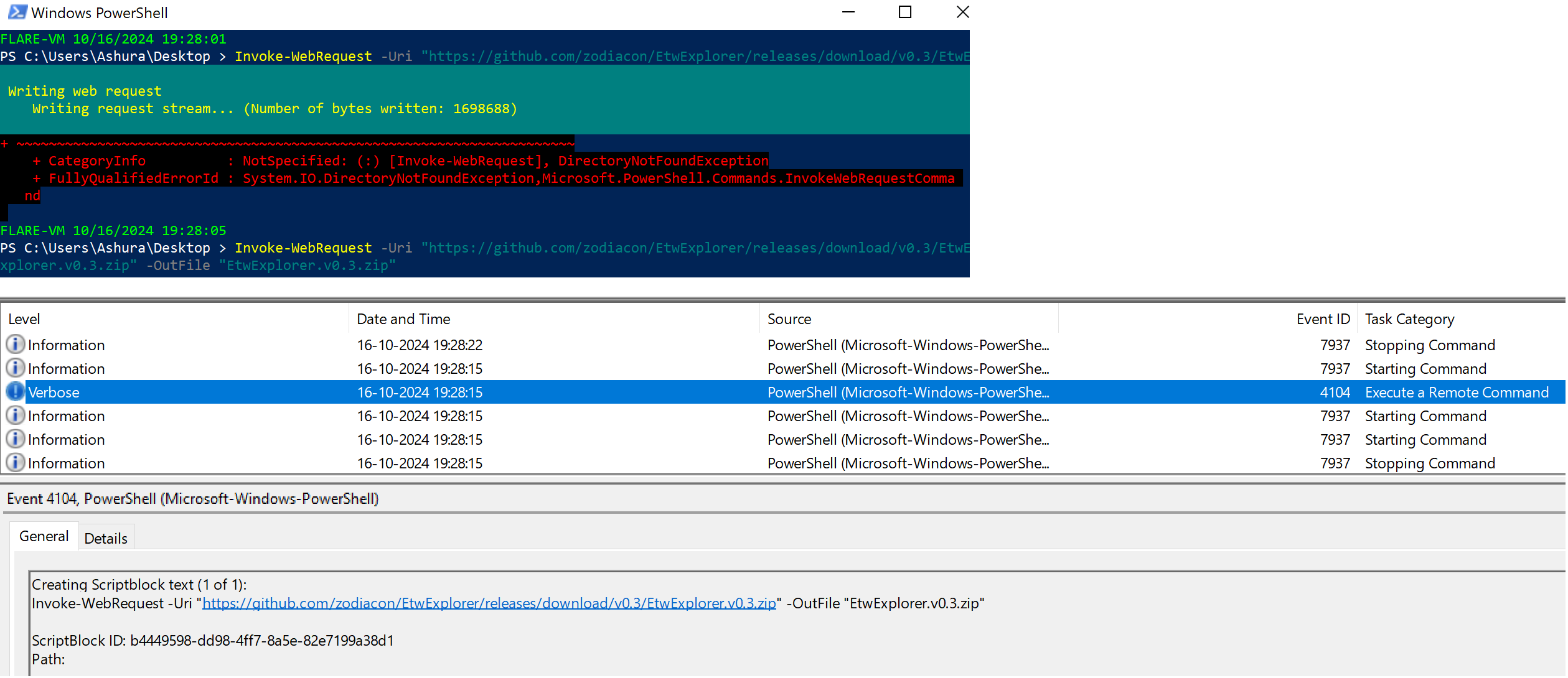 ETW Logs in Event Viewer